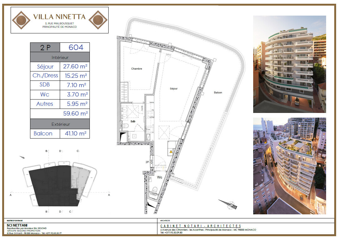 Vente Appartement 2 pièces Monaco Moneghetti nouvelle Résidence - Appartements à vendre à Monaco