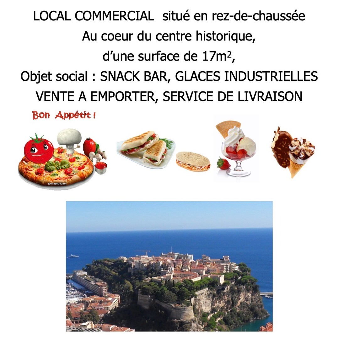 FONDS de COMMERCE - SNACK BAR