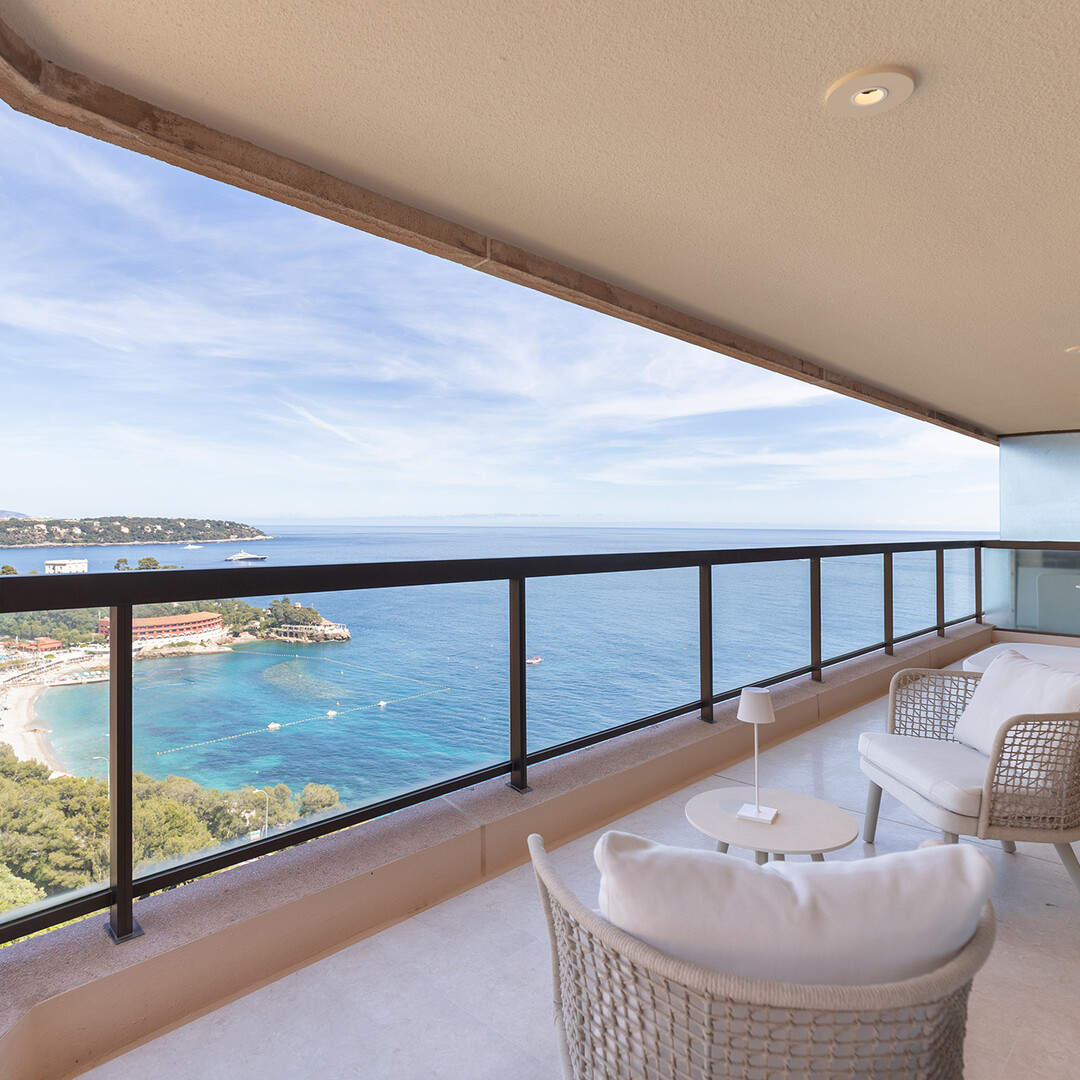 Exclu - Monte Carlo Sun - Luxueux 3 pièces meublé - Vue mer panoramique