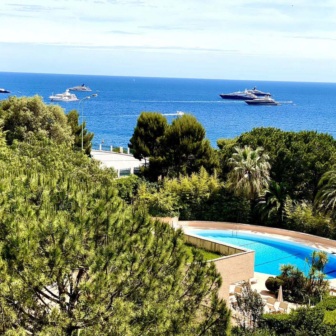 Monte Carlo Sun - MAGNIFIQUE 2 PIECES RENOVE avec VUE MER et PISCINE